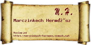 Marczinkech Hermész névjegykártya